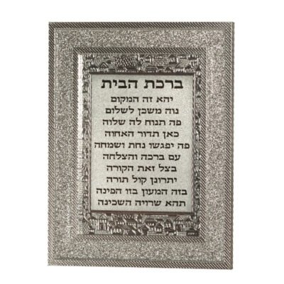 מסגרת מהודרת נצנצים כסף 1823 ס"מ ברכת הבית
