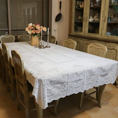 מפת שולחן מהודרת "שבת ויום טוב" 140X350 ס"מ