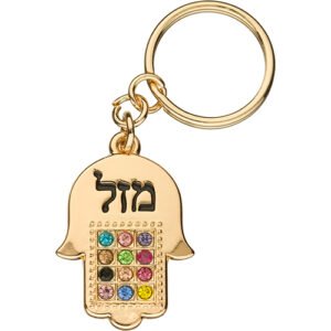 מחזיק חמסה מהודר גימור זהב 3.52.5 ס"מ