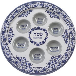 קערת פסח אלומיניום 35.5 ס"מ - כחול