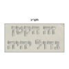 כרית מהודרת לברית דמוי עור עם אותיות בולטות 74X50 ס"מ