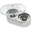 פמוטי נסיעה מקריסטל "מעויינים" כסף 10x5 ס"מ