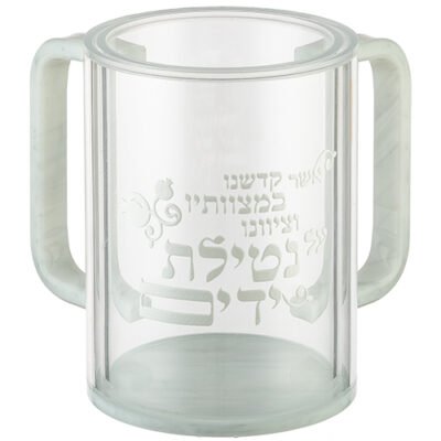 ,,1109 נטלה אקריליק מהודרת שקופה עם אותיות בולטות 12 ס"מ