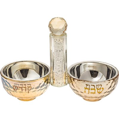 מלחית קריסטל מהודרת אבנים לבנות 10x14 ס"מ