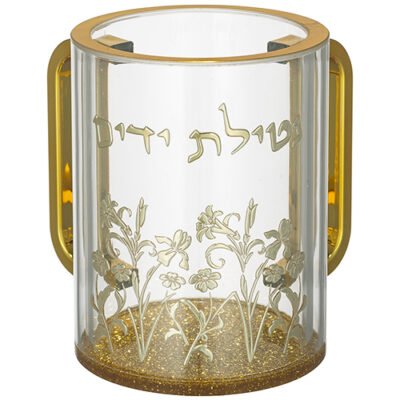 נטלה אקריליק מהודרת שקופה עם אותיות בולטות 13 ס"מ