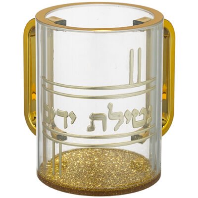 נטלה אקריליק מהודרת שקופה עם אותיות בולטות 13 ס"מ