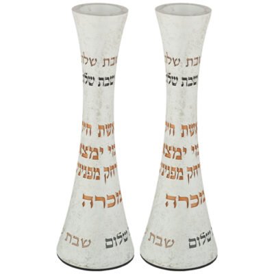 זוג פמוטים "פולימר" מהודרים 19 ס"מ