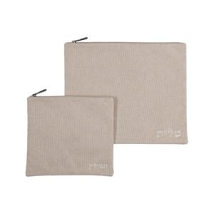 סט טלית תפילין פשתן 36X29 ס"מ