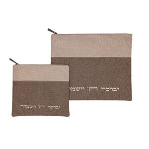סט טלית תפילין פשתן 36X29 ס"מ