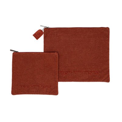 סט טלית תפילין בד דמוי פשתן "יברכך" 36X29 ס"מ