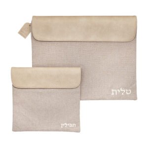 סט טלית תפילין בד פשתן 36X29 ס"מ