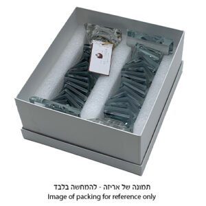 זוג פמוטי קריסטל מהודרים 16.5 ס"מ