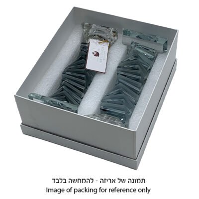 זוג פמוטי קריסטל מהודרים 16.5 ס"מ