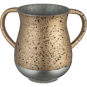 נטלה מהודרת קלה מאלומיניום בגוון זהב מנוקד 13 ס"מ