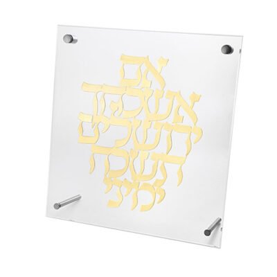 מסגרת אקריליק מהודרת עם פלקטה 23x24 ס"מ