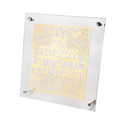 מסגרת אקריליק מהודרת עם פלקטה 23x24 ס"מ