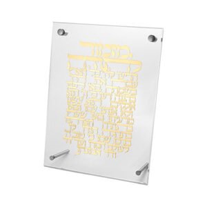 מסגרת אקריליק מהודרת עם פלקטה 19x25 ס"מ