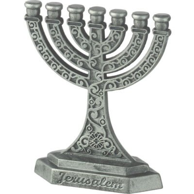 מנורה 7 קנים גימור פיוטר 6 ס"מ