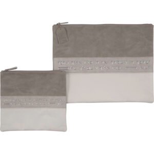 סט טלית תפילין דמוי עור מהודר 36X29 ס"מ