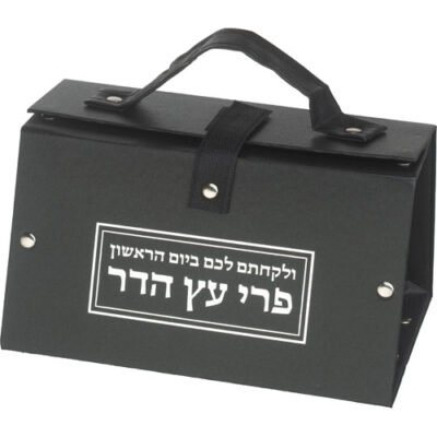 כלי לאתרוג דמוי עור הדפסה כסף 11X19X13 ס"מ