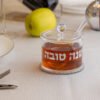 כלי לדבש אקריליק גימור כסף 8.5 ס"מ