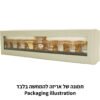 חנוכייה קריסטל מהודרת - צבעוני 37x6 ס"מ