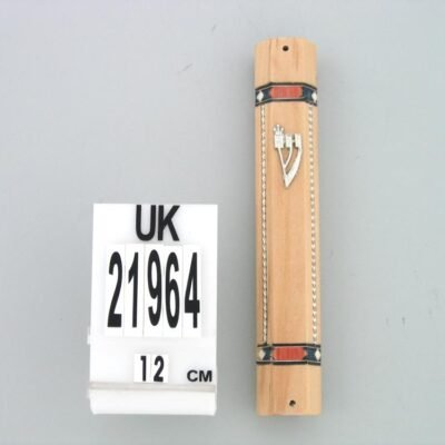 מזוזה אלומיניום "סגירה גומי" 15 ס"מ שחור מט "ש להבה" מתכת