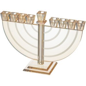 חנוכייה קריסטל מהודרת 21 ס"מ