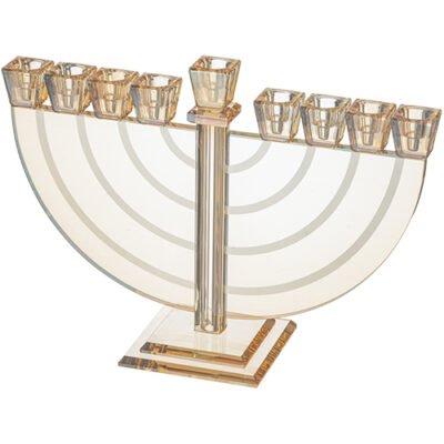 חנוכייה קריסטל מהודרת 21 ס"מ