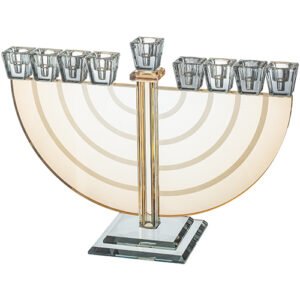 חנוכייה קריסטל מהודרת 21 ס"מ