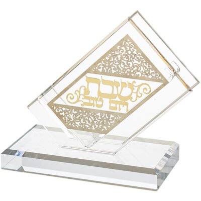 מחזיק גפרורים מאקריליק עם פלקטה 13X8 ס"מ