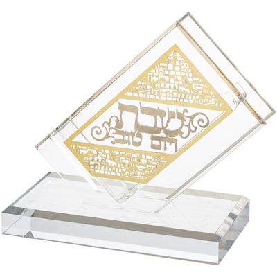 מחזיק גפרורים מאקריליק עם פלקטה 13X8 ס"מ