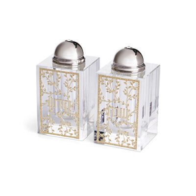 מלחיה קריסטל עם פלקטה חיתוך לייזר 6x4 ס"מ