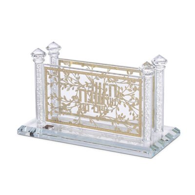 מעמד לגפרורים קריסטל עם פלקטות 8X16 ס"מ