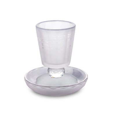 גביע קידוש קריסטל עם רגל 8 ס"מ