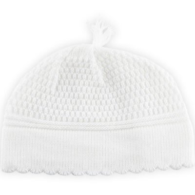 כיפה פריק לבן חלק 19.5 ס"מ