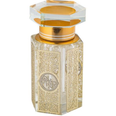 כלי לבשמים מקריסטל עם פלקטה "עיטור" 8X6 ס"מ