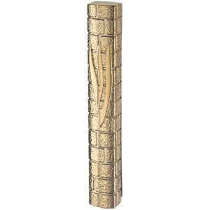מזוזה "פולימר בטון" כותל ש בולטת ציפוי זהב 20 סמ