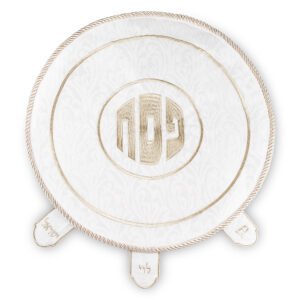 כיסוי פסח ברוקרט עם רקמה זהב 45 ס"מ
