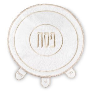 כיסוי פסח ברוקרט עם רקמה זהב 45 ס"מ