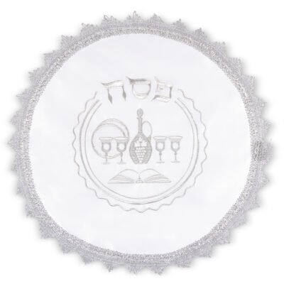 כיסוי פסח סטן עם רקמה 47 ס"מ אריזת צלופן