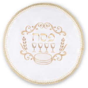 כיסוי פסח סטן עם רקמה 47 ס"מ אריזת צלופן