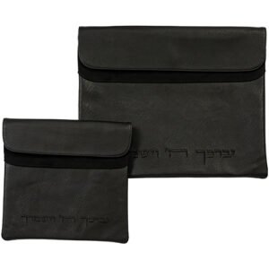 סט טלית תפילין דמוי עור מהודר 36X30 ס"מ