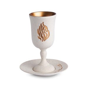 גביע קידוש מהודר מפולימר "האש שלי" עם תחתית 15 ס"מ