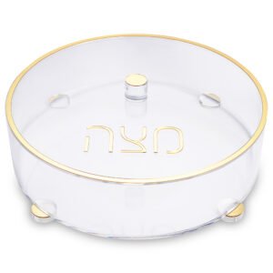 קופסא למצה עגולה מאקריליק 40 ס"מ