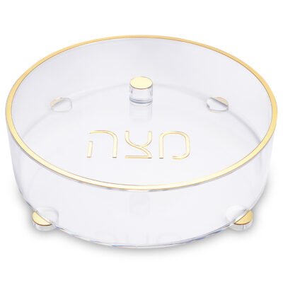 קופסא למצה עגולה מאקריליק 40 ס"מ