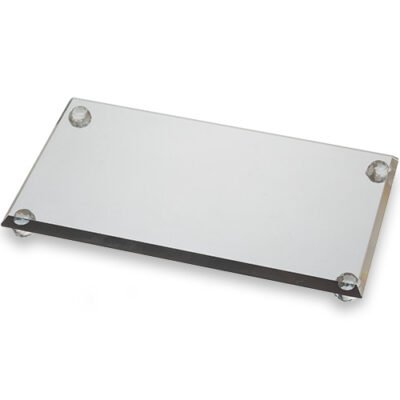 מגש קריסטל מהודר לפמוטים 23X13 ס"מ