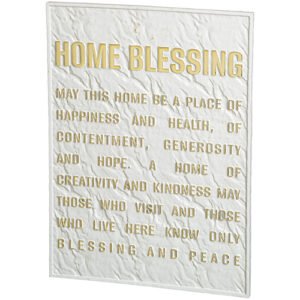 תמונה לתלייה מפולימר "ברכת הבית אנגלית" 26X19 ס"מ