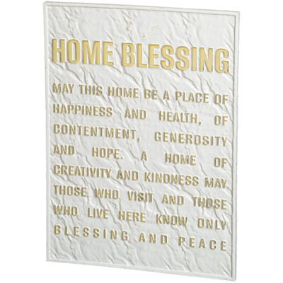 תמונה לתלייה מפולימר "ברכת הבית אנגלית" 26X19 ס"מ