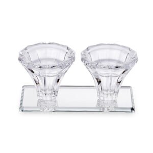 פמוטי קריסטל מהודרים 10 סמ